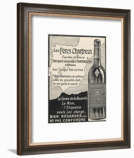 Charteuse Advert 1906-null-Framed Photographic Print