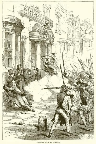'Chartist Riots at Newport' Giclee Print | Art.com