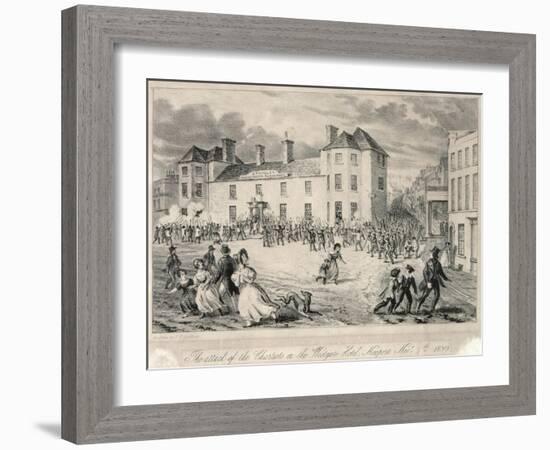 Chartists Attack on the Westgate Hotel, Newport, November 4th 1840, 1893-James Flewitt Mullock-Framed Giclee Print