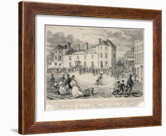 Chartists Attack on the Westgate Hotel, Newport, November 4th 1840, 1893-James Flewitt Mullock-Framed Giclee Print