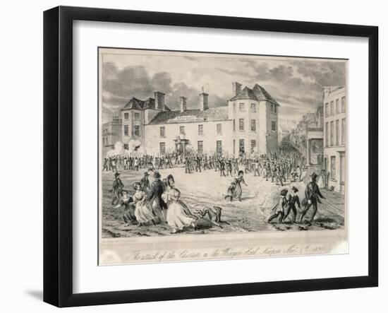 Chartists Attack on the Westgate Hotel, Newport, November 4th 1840, 1893-James Flewitt Mullock-Framed Giclee Print