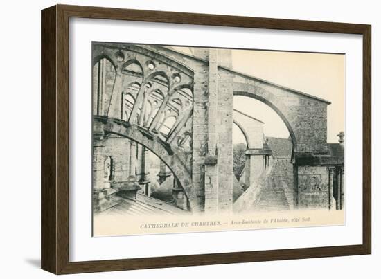 Chartres Cathedral Flying Buttresses-null-Framed Art Print