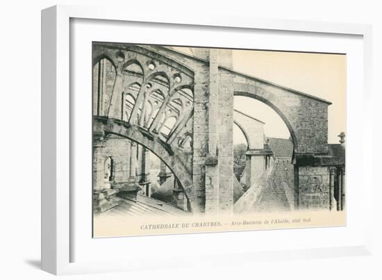 Chartres Cathedral Flying Buttresses-null-Framed Art Print