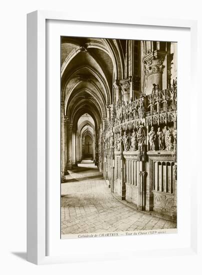 Chartres Cathedral-null-Framed Premium Giclee Print