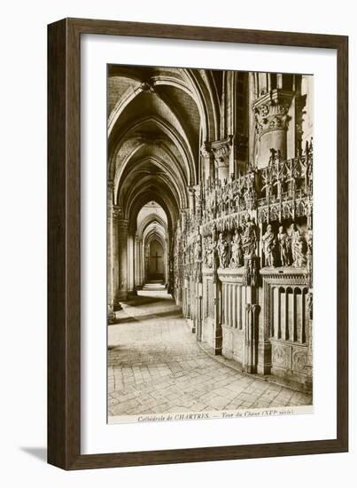 Chartres Cathedral-null-Framed Art Print