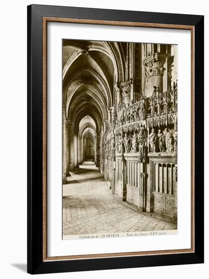 Chartres Cathedral-null-Framed Art Print