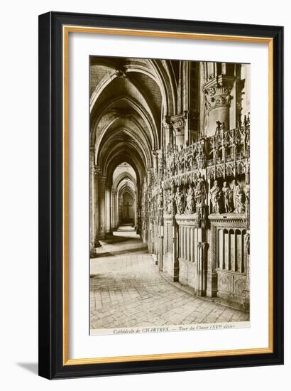 Chartres Cathedral-null-Framed Art Print