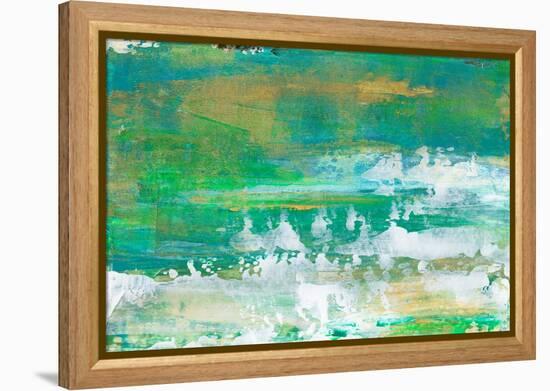 Chartreuse & Aqua I-Lila Bramma-Framed Stretched Canvas