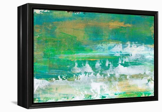 Chartreuse & Aqua I-Lila Bramma-Framed Stretched Canvas