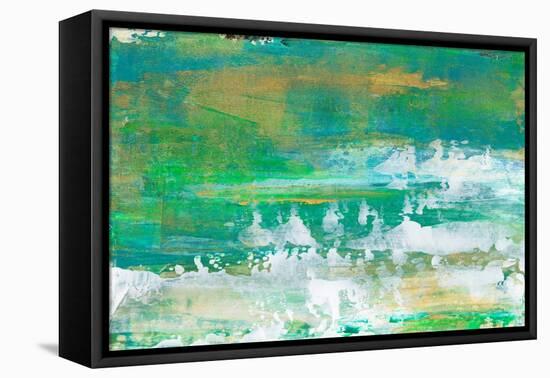 Chartreuse & Aqua I-Lila Bramma-Framed Stretched Canvas