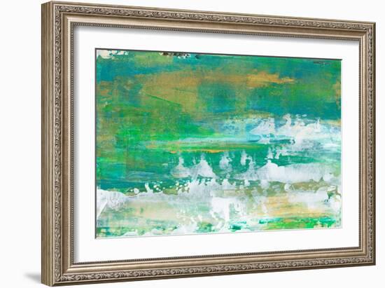 Chartreuse & Aqua I-Lila Bramma-Framed Art Print