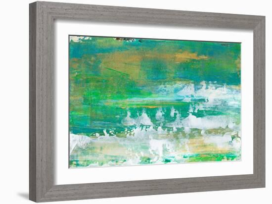 Chartreuse & Aqua I-Lila Bramma-Framed Art Print