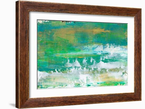 Chartreuse & Aqua I-Lila Bramma-Framed Art Print