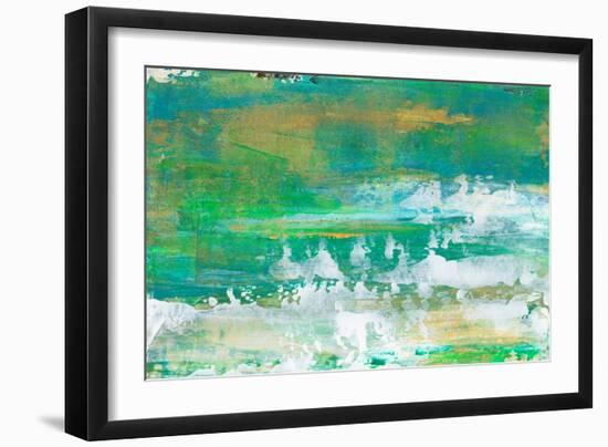 Chartreuse & Aqua I-Lila Bramma-Framed Art Print