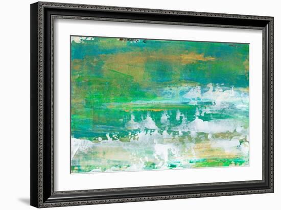 Chartreuse & Aqua I-Lila Bramma-Framed Art Print