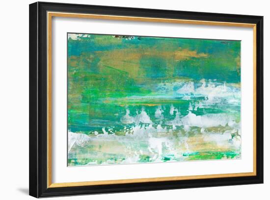 Chartreuse & Aqua I-Lila Bramma-Framed Art Print