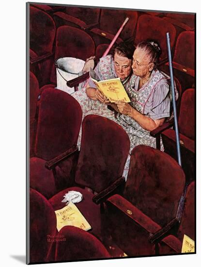 "Charwomen", April 6,1946-Norman Rockwell-Mounted Giclee Print