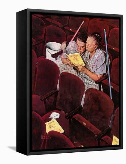 "Charwomen", April 6,1946-Norman Rockwell-Framed Premier Image Canvas