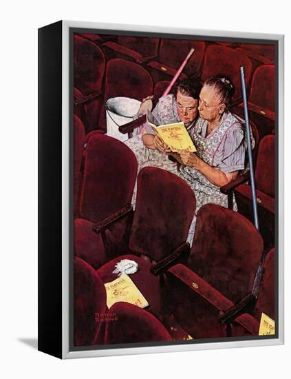"Charwomen", April 6,1946-Norman Rockwell-Framed Premier Image Canvas