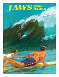 Jaws - Maui, Hawaii - Big Wave Surfing-Chas Allen-Framed Giclee Print