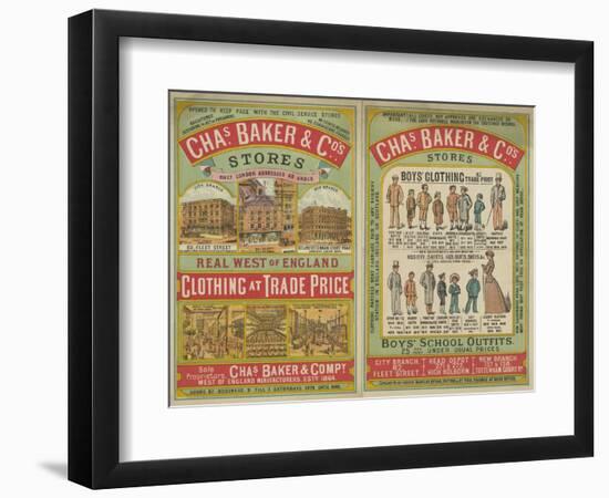 Chas Baker and Co. Stores-null-Framed Giclee Print