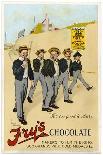 Four Public Schoolboys Enjoy Their Bars of Fry's Chocolate-Chas Pears-Mounted Art Print