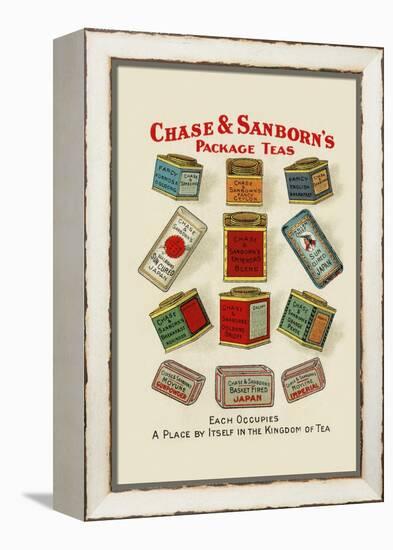 Chase and Sanborn's Package Teas-null-Framed Stretched Canvas