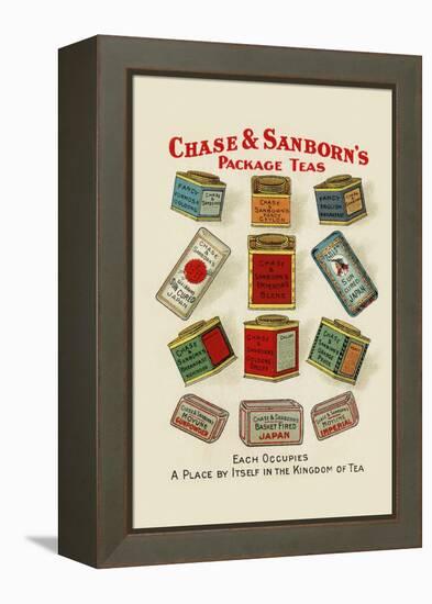 Chase and Sanborn's Package Teas-null-Framed Stretched Canvas