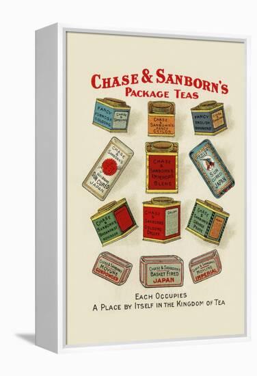Chase and Sanborn's Package Teas-null-Framed Stretched Canvas