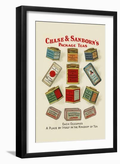Chase and Sanborn's Package Teas-null-Framed Art Print