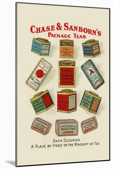 Chase and Sanborn's Package Teas-null-Mounted Art Print
