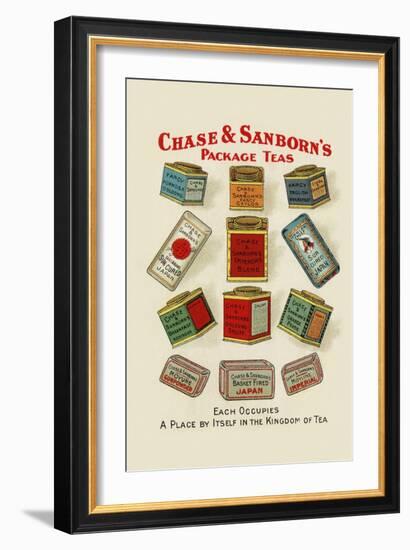 Chase and Sanborn's Package Teas-null-Framed Art Print