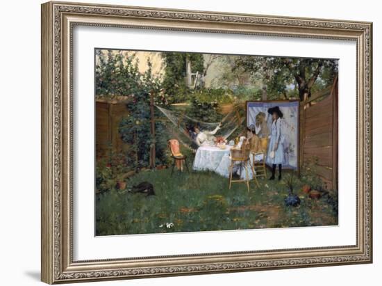 Chase: Breakfast, 1888-William Merritt Chase-Framed Giclee Print