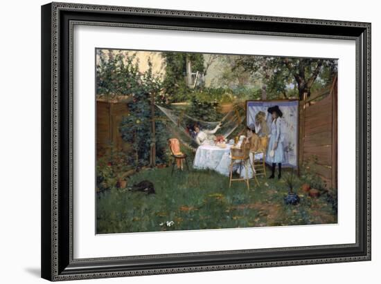 Chase: Breakfast, 1888-William Merritt Chase-Framed Giclee Print