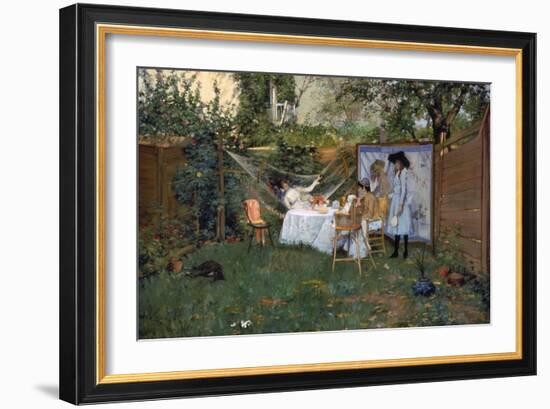 Chase: Breakfast, 1888-William Merritt Chase-Framed Giclee Print