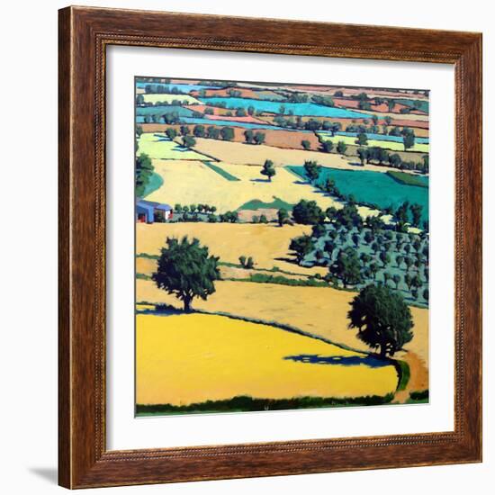 Chase End (Acrylic on Board)-Paul Powis-Framed Giclee Print