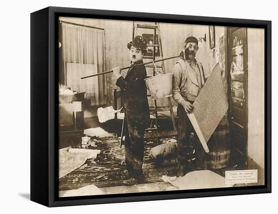 Chase Me Charlie, Charlie Chaplin, 1918-null-Framed Stretched Canvas