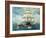 Chase Of The USS Constitution-Anton Otto Fischer-Framed Art Print