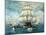 Chase Of The USS Constitution-Anton Otto Fischer-Mounted Art Print