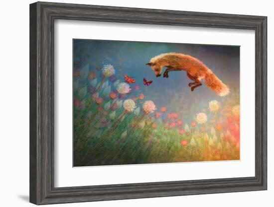 Chasing Butterflies-Claire Westwood-Framed Art Print