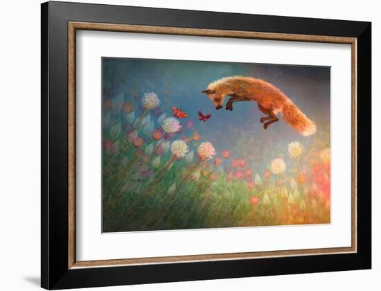 Chasing Butterflies-Claire Westwood-Framed Art Print