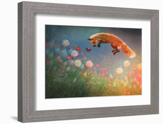 Chasing Butterflies-Claire Westwood-Framed Art Print