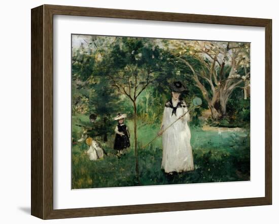 Chasing Butterflies-Berthe Morisot-Framed Giclee Print