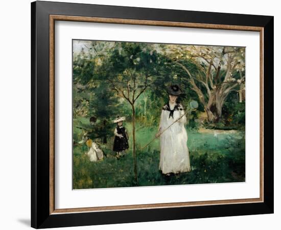 Chasing Butterflies-Berthe Morisot-Framed Giclee Print