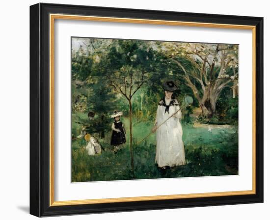 Chasing Butterflies-Berthe Morisot-Framed Giclee Print