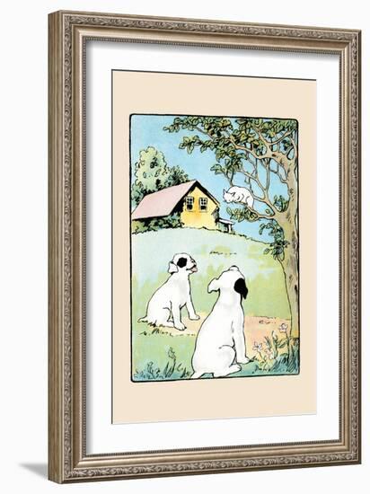 Chasing Cats Up Trees-Julia Dyar Hardy-Framed Art Print