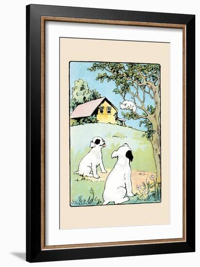 Chasing Cats Up Trees-Julia Dyar Hardy-Framed Art Print