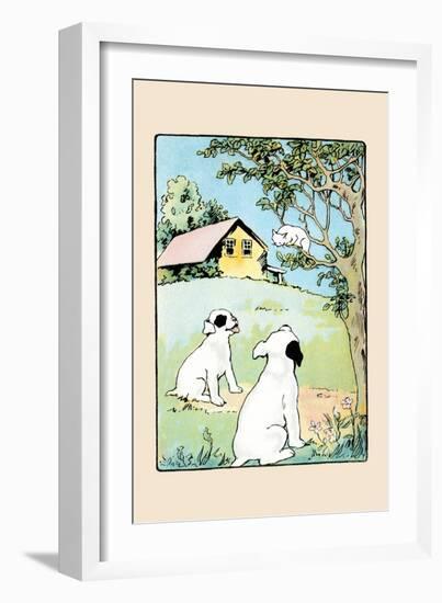 Chasing Cats Up Trees-Julia Dyar Hardy-Framed Art Print