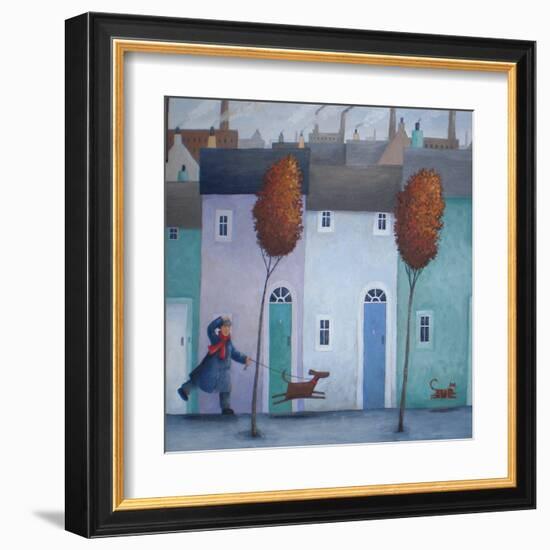 Chasing Cats-Peter Adderley-Framed Art Print