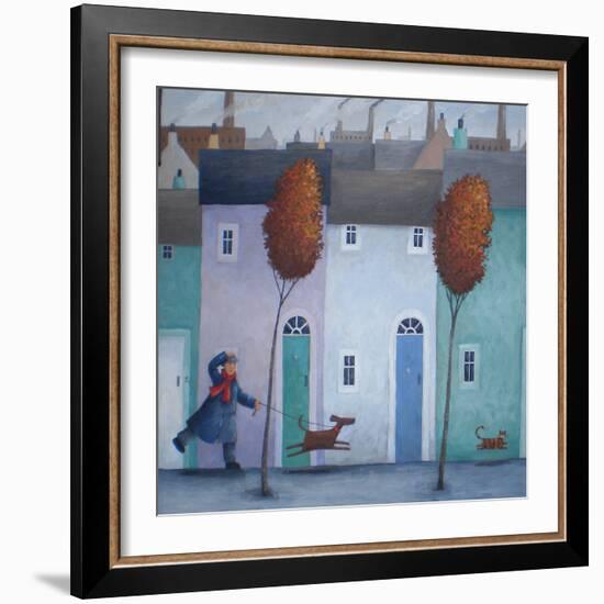 Chasing Cats-Peter Adderley-Framed Art Print